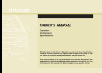 Hyundai Tucson - Owners Manual 2012 EN